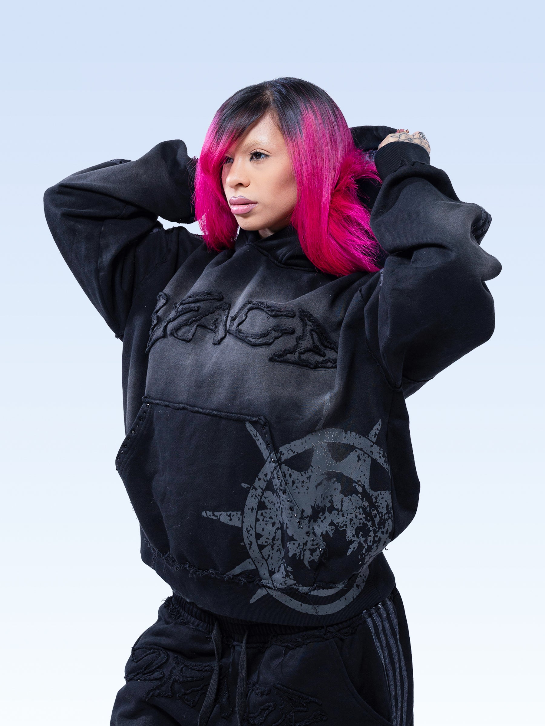 Black Leopard Pullover