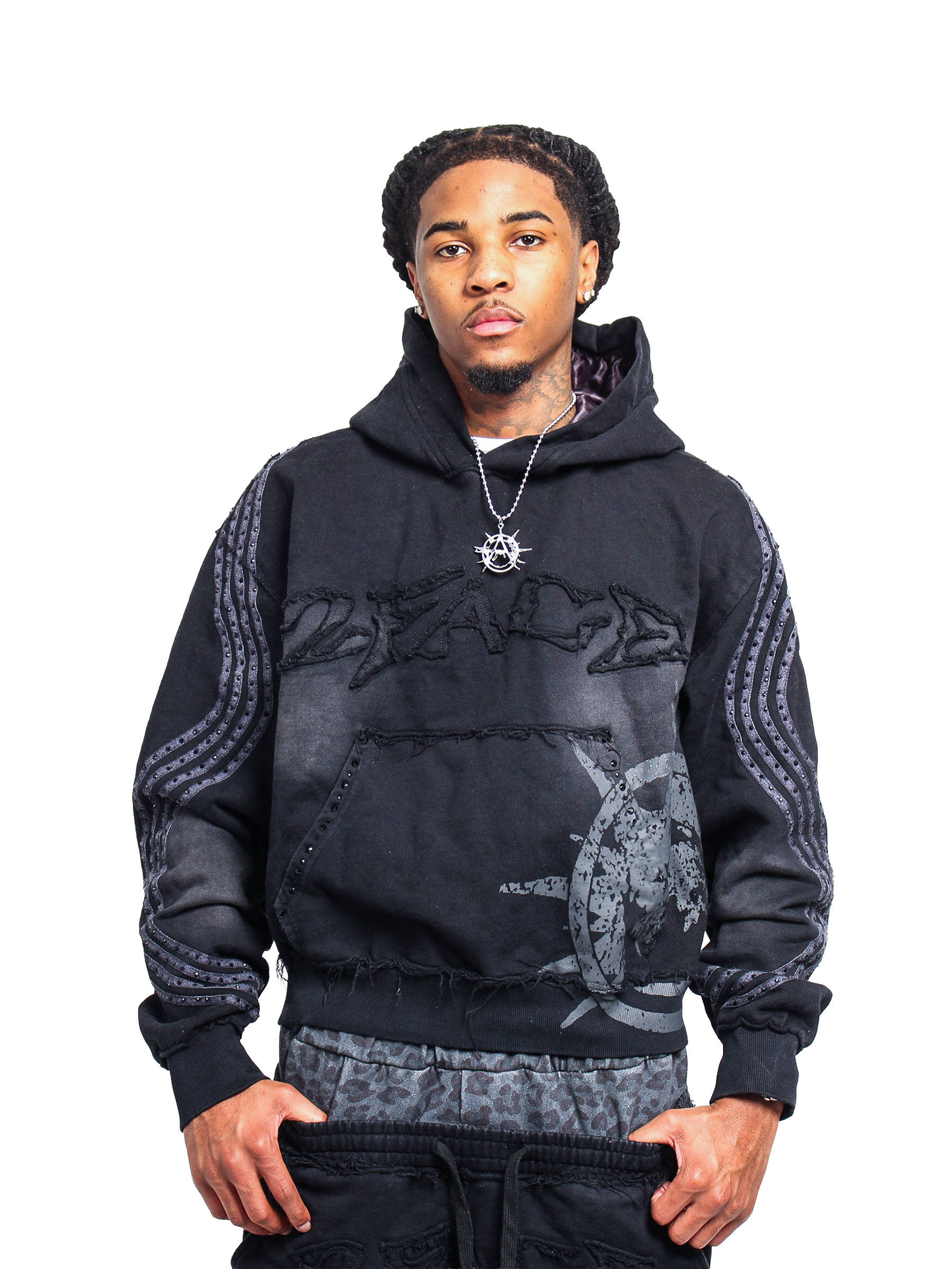 Black Leopard Pullover
